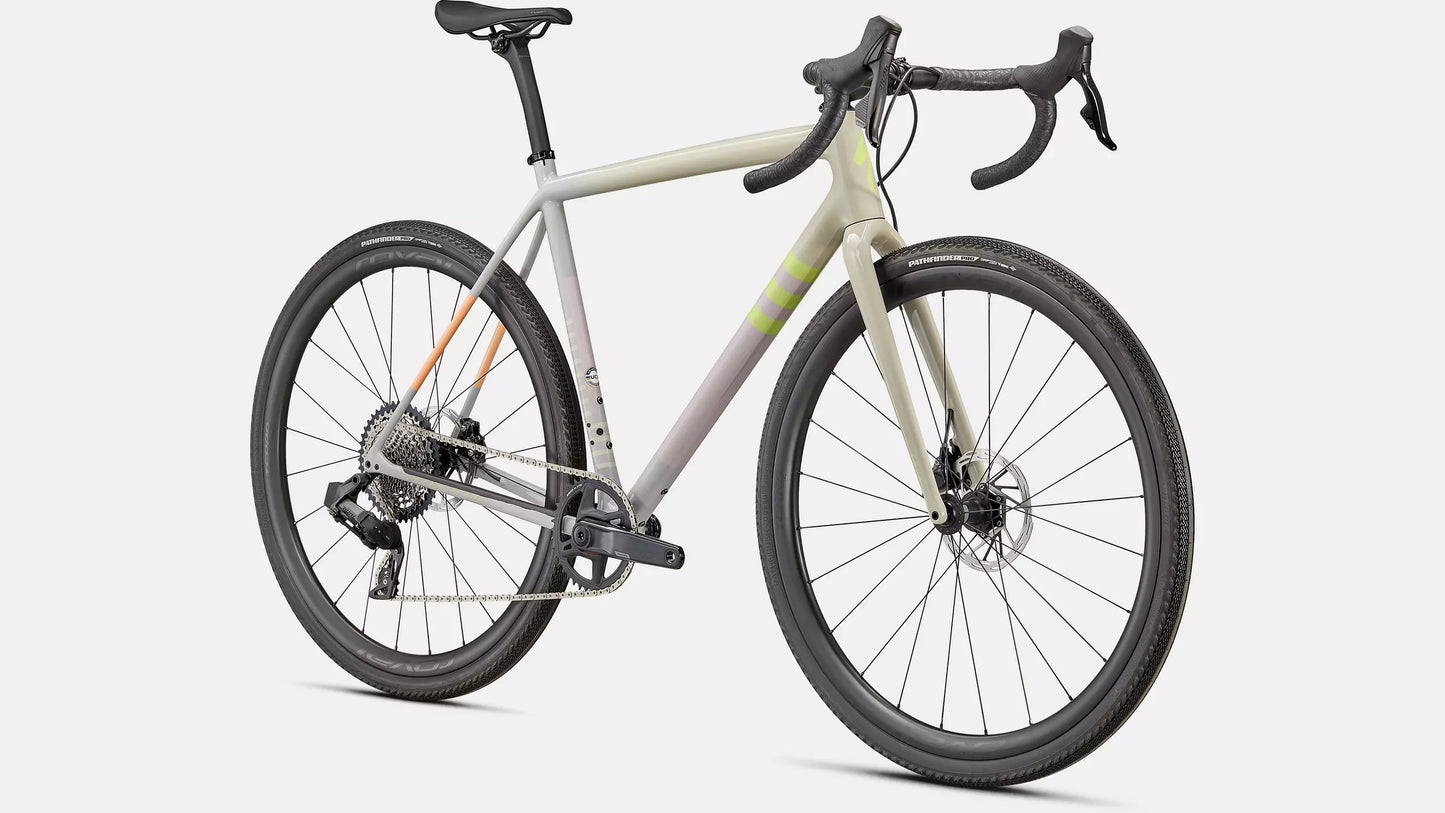 Specialized Crux Expert Gloss White Speckled/Dove Grey/Papaya/Clay/Lime 2023