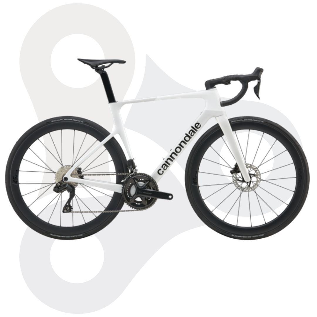 Cannondale Evo 5 Rennrad inm der Farbe Cashmere (einem Weißton)