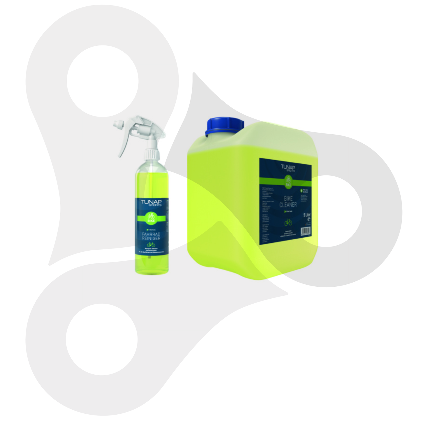 Sprühflasche und 5l Kanister Tunap Fahrradreiniger