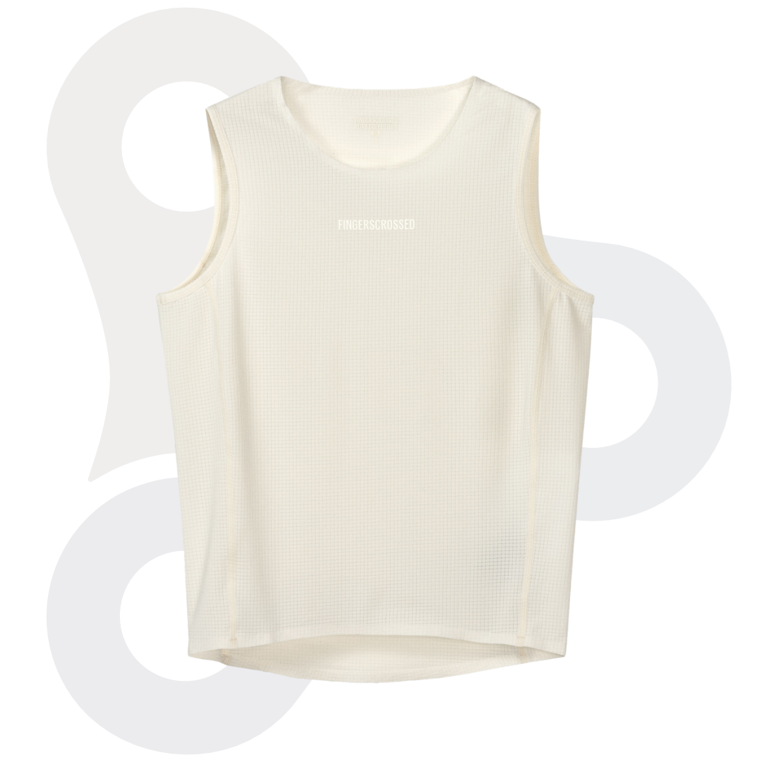 Fingerscrossed Herren Road-Baselayer in der Farbe antique-cream von vorne