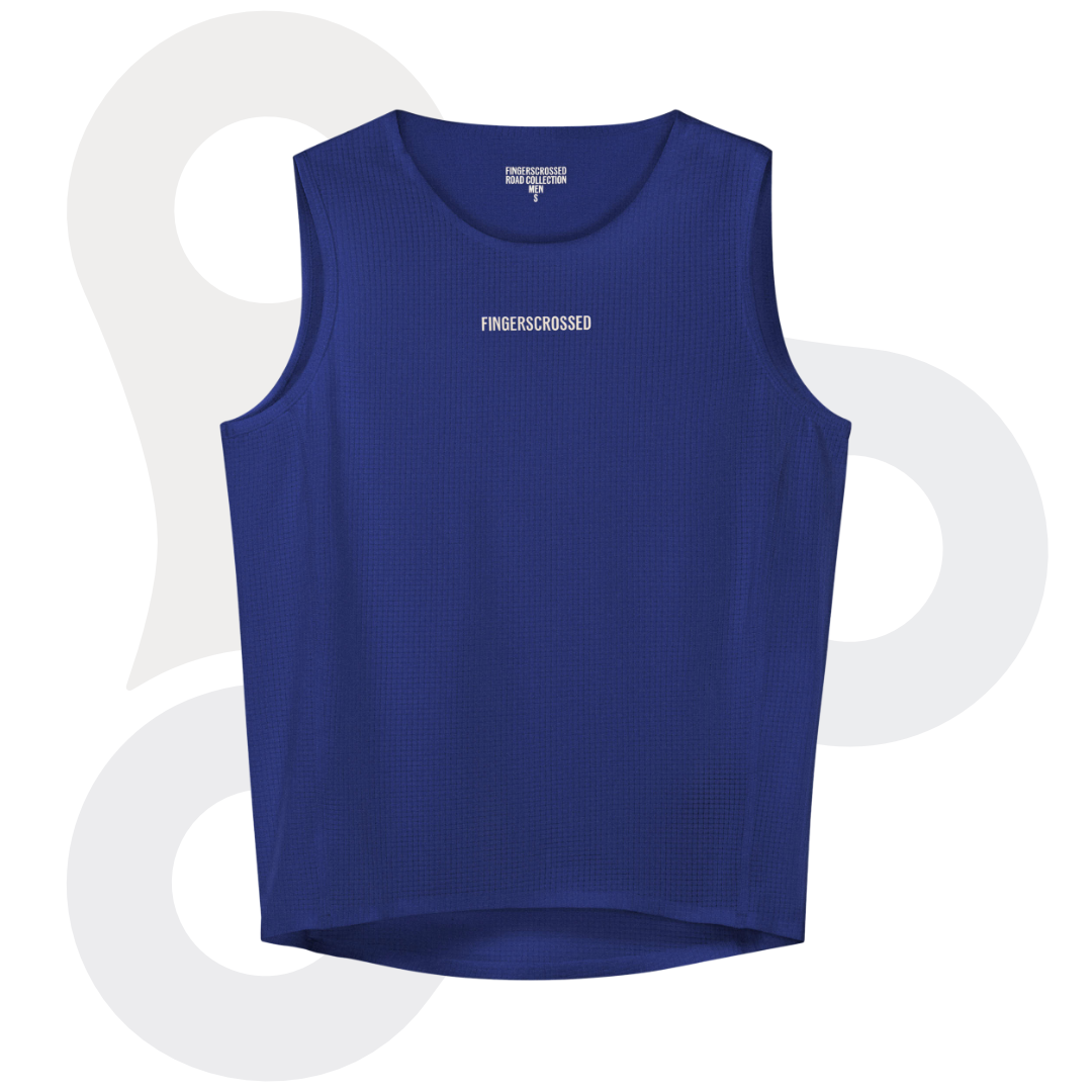 Fingerscrossed Herren Road-Baselayer in der Farbe navy (Marineblau) von vorne