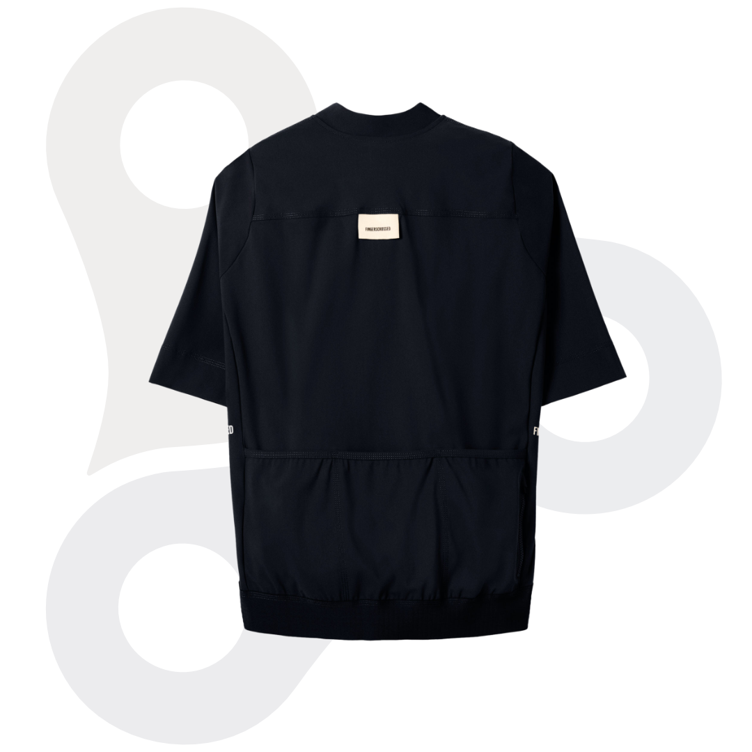 Fingerscrossed Herren Road-Jersey in der Farbe schwarz von hinten