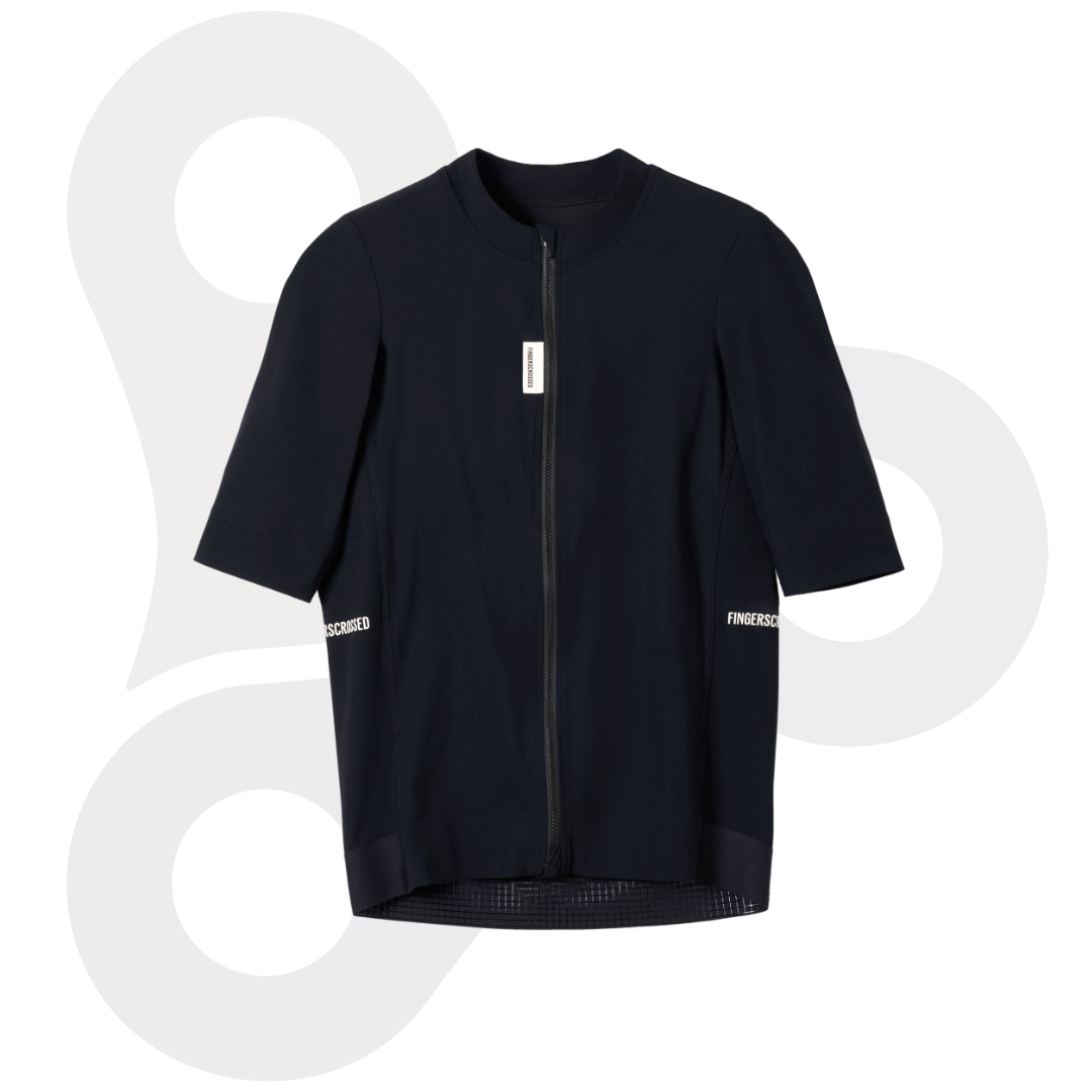 Fingerscrossed Herren Road-Jersey in der Farbe schwarz von vorne