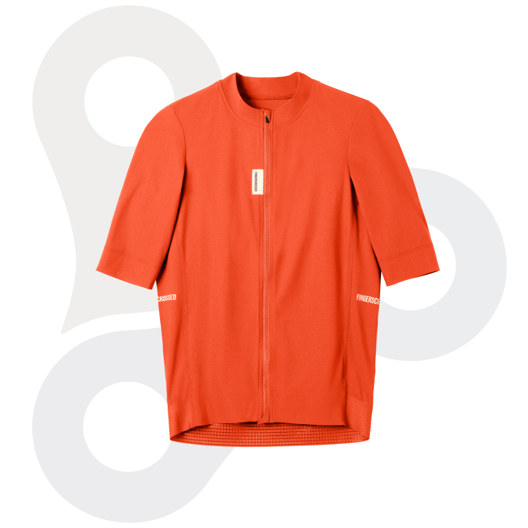 Fingerscrossed Road Jersey für Herren in der Farbe Poppy Red (einem Rotton)