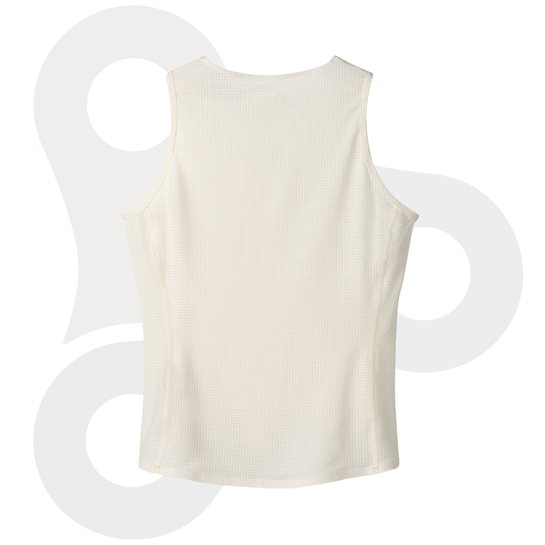 Fingerscrossed Damen Road-Baselayer in der Farbe antique-cream von hinten