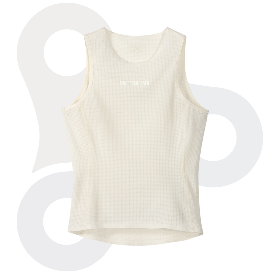 Fingerscrossed Damen Road-Baselayer in der Farbe antique-cream von vorne