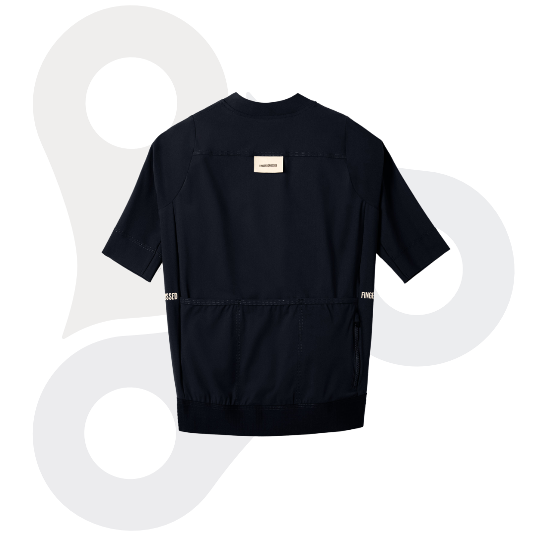 Fingerscrossed Damen Road-Jersey in der Farbe schwarz von hinten