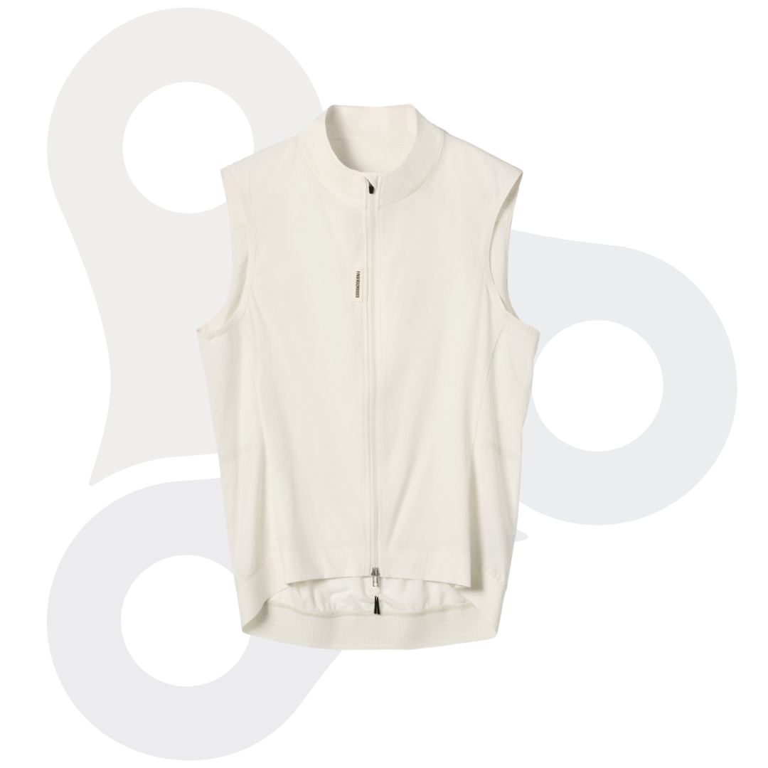 Fingerscrossed Damen Road-Wind-Vest in der Farbe antique-cream von vorne