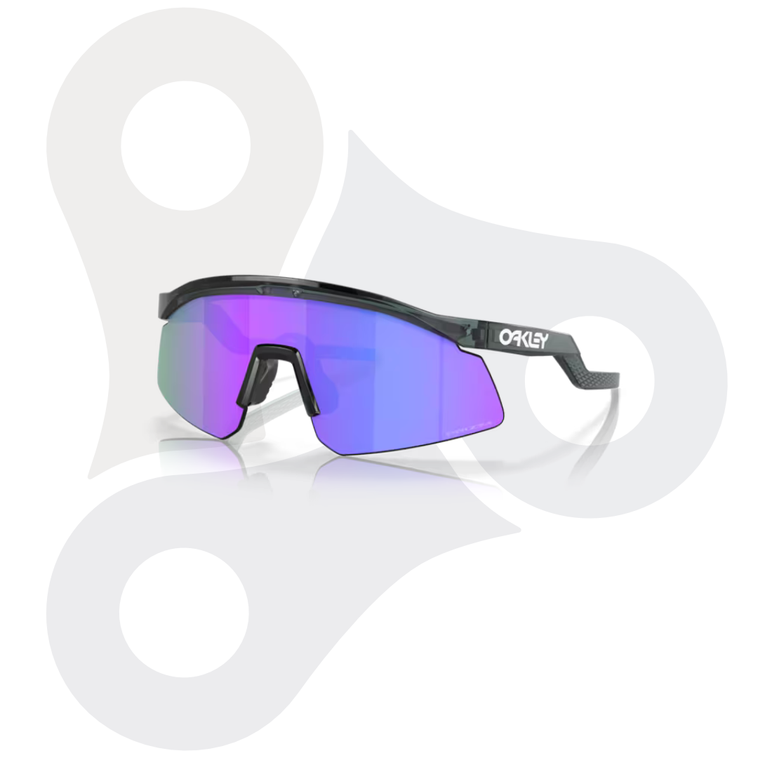 Oakley Hydra Cristal Black mit Gläsern der Farbe Prizm Violett