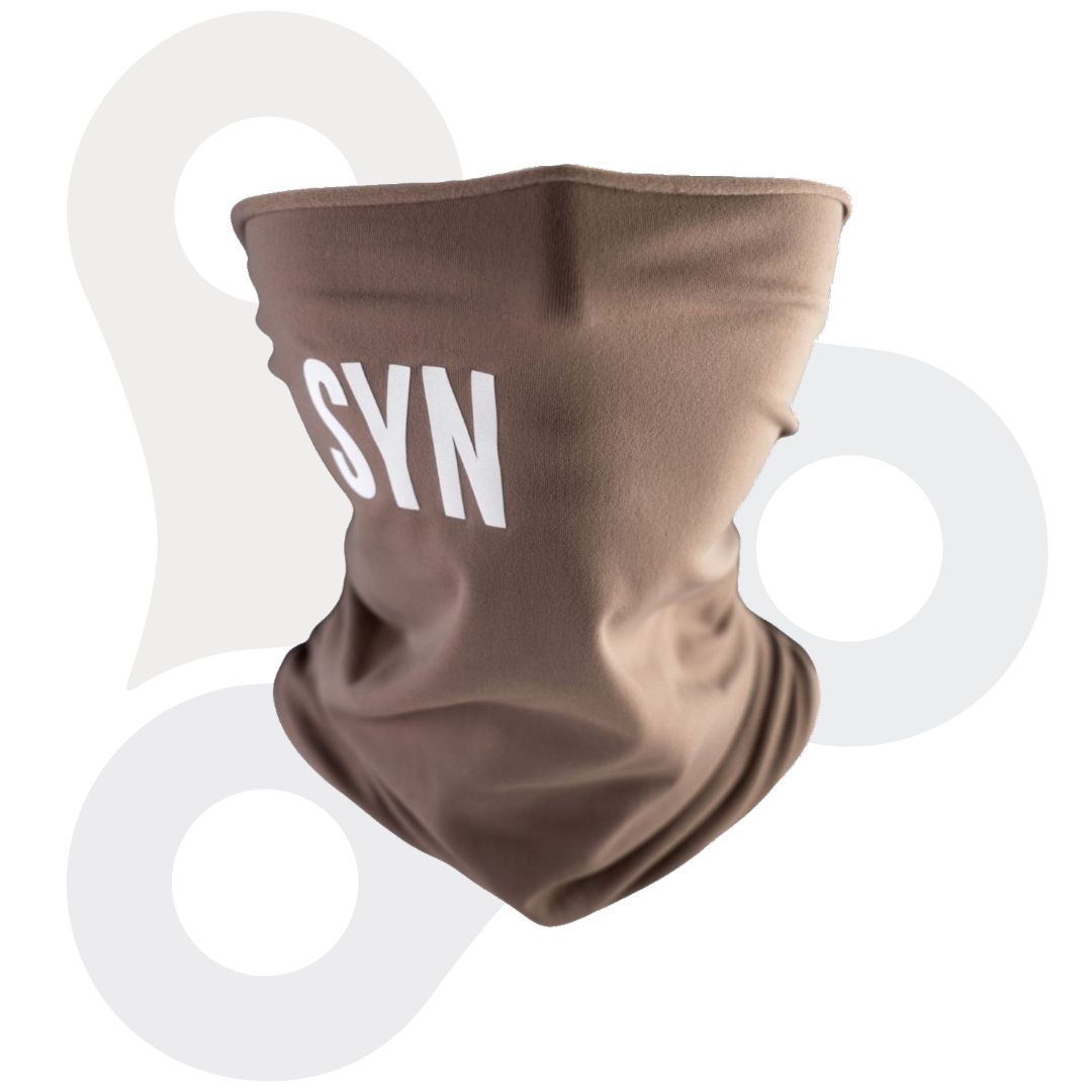 SYN Thermal Neck Warmer in pimento mit weißem SYN Schriftzug