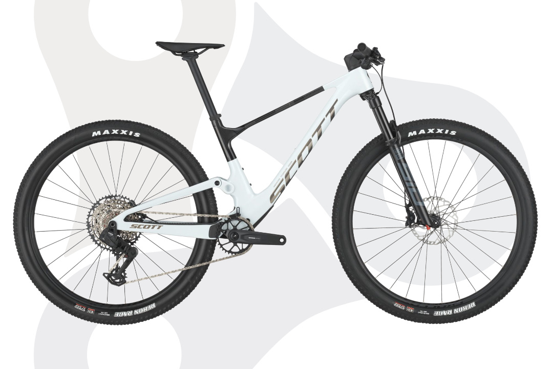 Scott Spark RC Team in der Farbe Cumulus White | Carbon Black