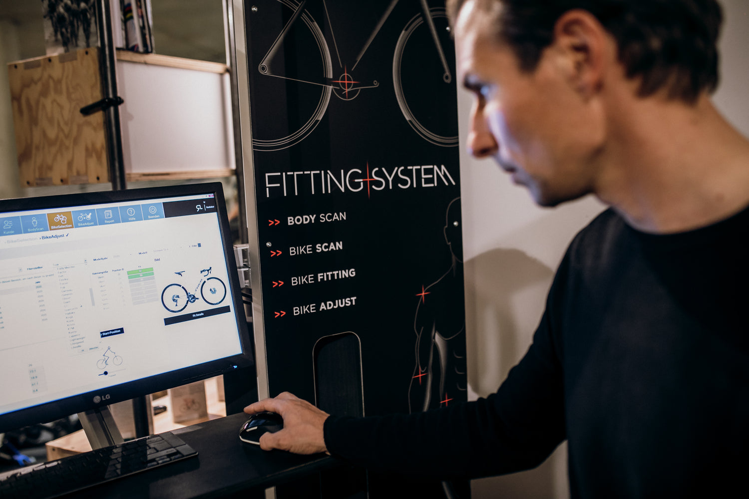 Bikefitting Olvier Blas hochwertige Vermessung nach Maß