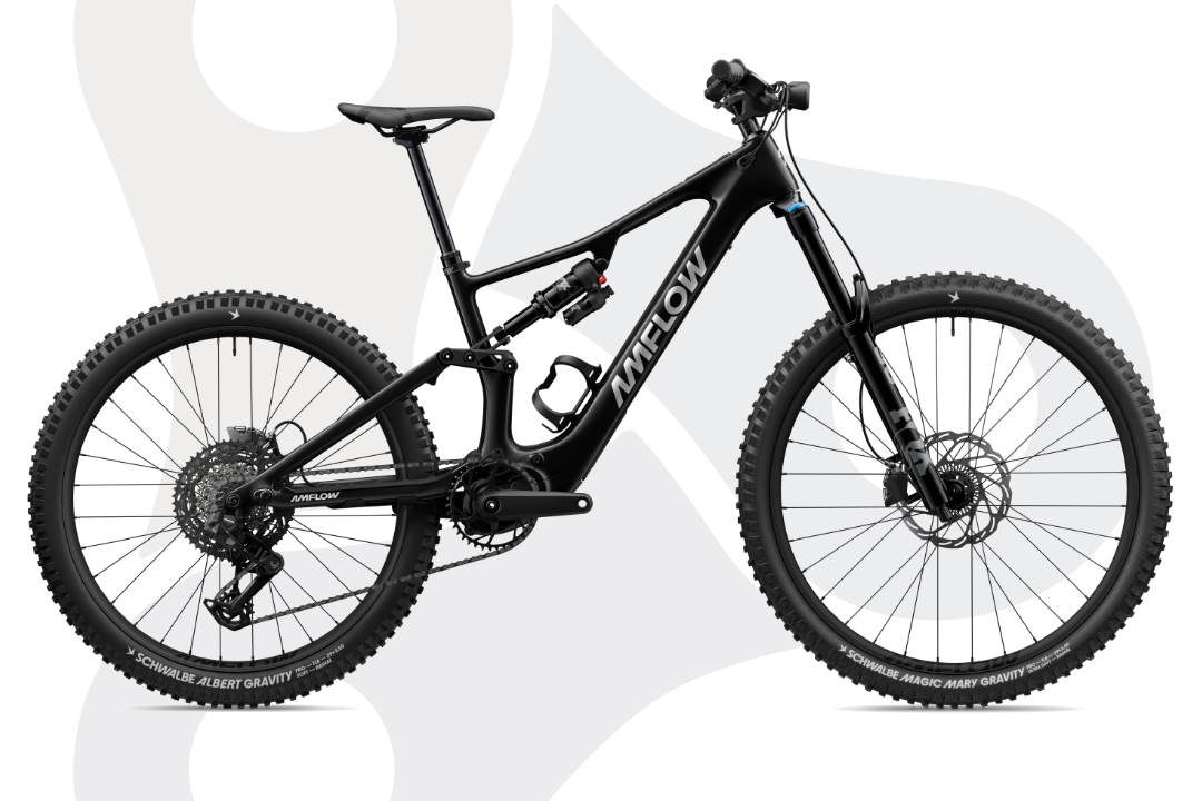 Amflow PX Carbon eMouintainbike in der Farbe Phantom Black