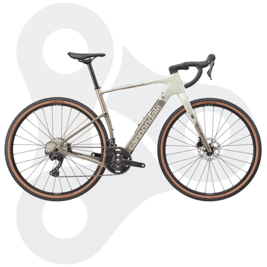 Cannondale Topstone Carbon 3 Gravelbike in der Farbe Chalk (einem Kreideweiß)