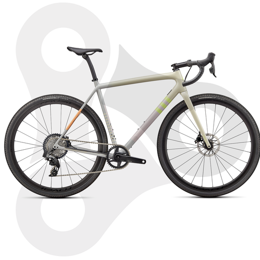 Specialized Crux Expert Gloss White Speckled/Dove Grey/Papaya/Clay/Lime 2023