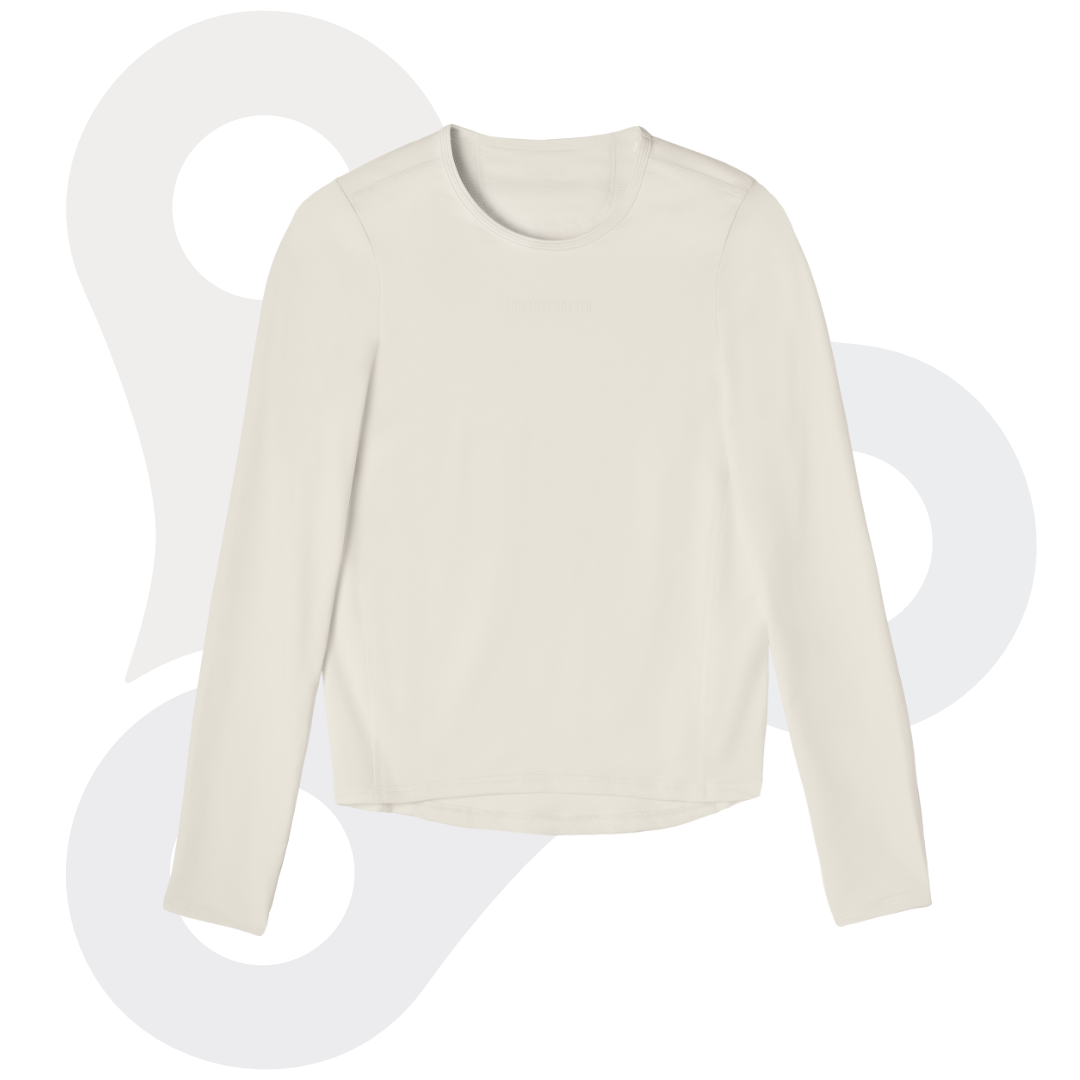 FINGERSCROSSED Herren Road L/S Baselayer, antique cream