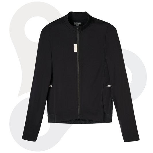 Fingerscrossed Damen Longsleeve Road Jersey in der Farbe Black