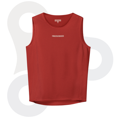 Fingerscrossed Herren Road-Baselayer in der Farbe brick (Ziegelsteinrot) von vorne