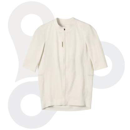 Fingerscrossed Herren Road-Jersey in der Farbe antique-cream von vorne