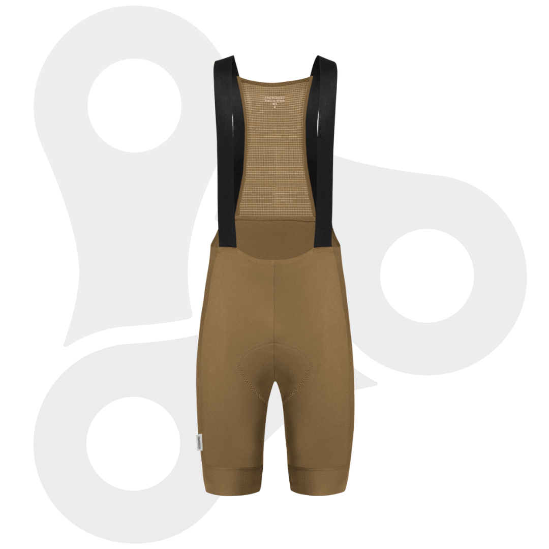 Fingerscrossed Road Bib Shorts für Herren in der Farbe Walnut (braun/bronzeähnlich)