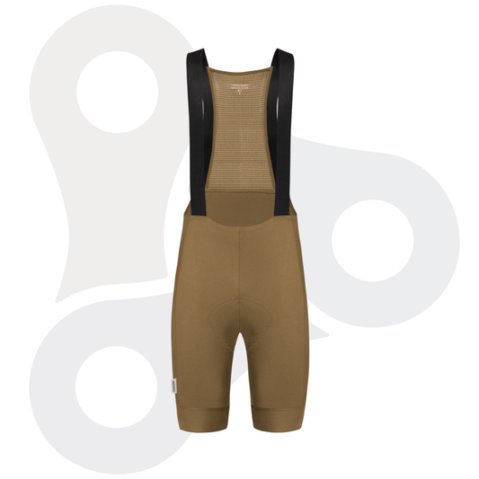 Fingerscrossed Road Bib Shorts für Herren in der Farbe Walnut (braun/bronzeähnlich)