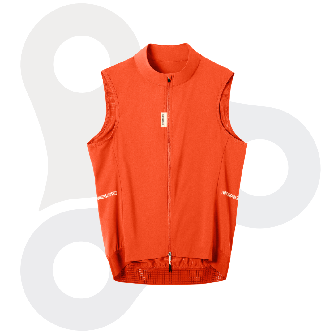 Fingerscrossed Road Vest für Herren in der Farbe Poppy Red (einem Rotton)