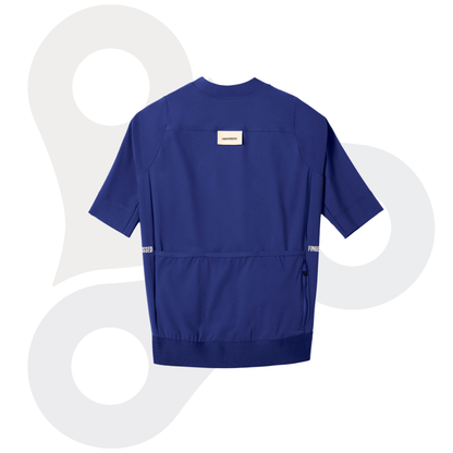 Fingerscrossed Damen Road-Jersey in der Farbe navy (Marineblau) von hinten