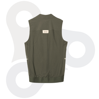 Fingerscrossed Damen Road-Wind-Vest in der Farbe olive von hinten