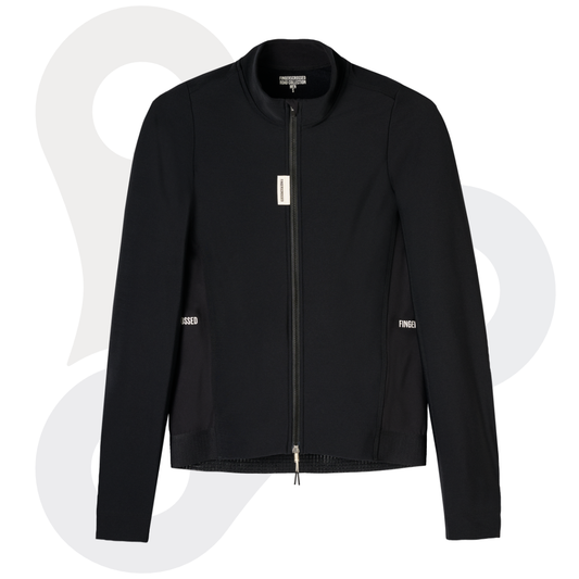 FINGERSCROSSED Herren thermal L/S Road Jersey, black