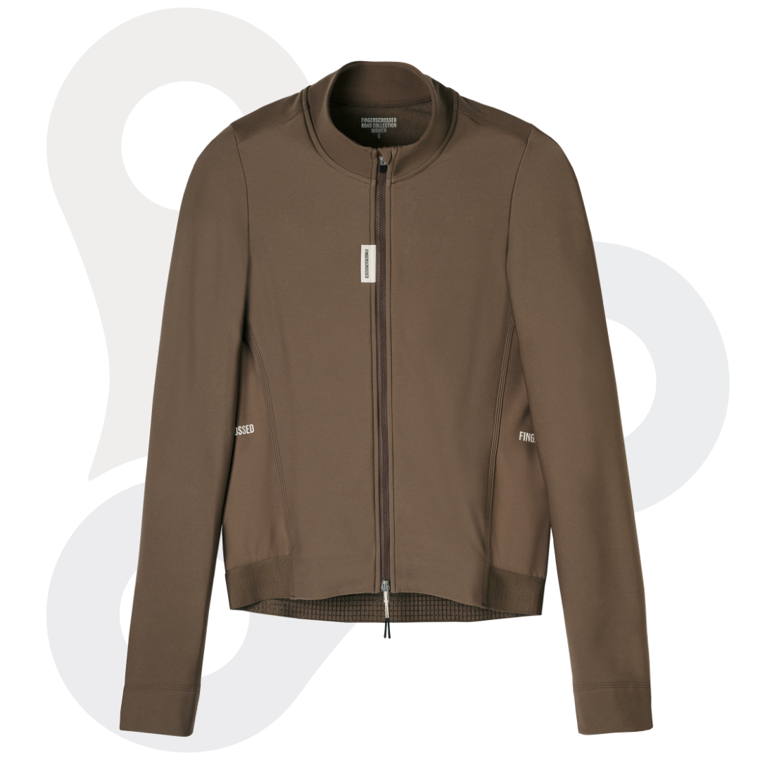 Fingerscrossed Damen thermal Longsleeve Road Jersey in der Farbe Gound