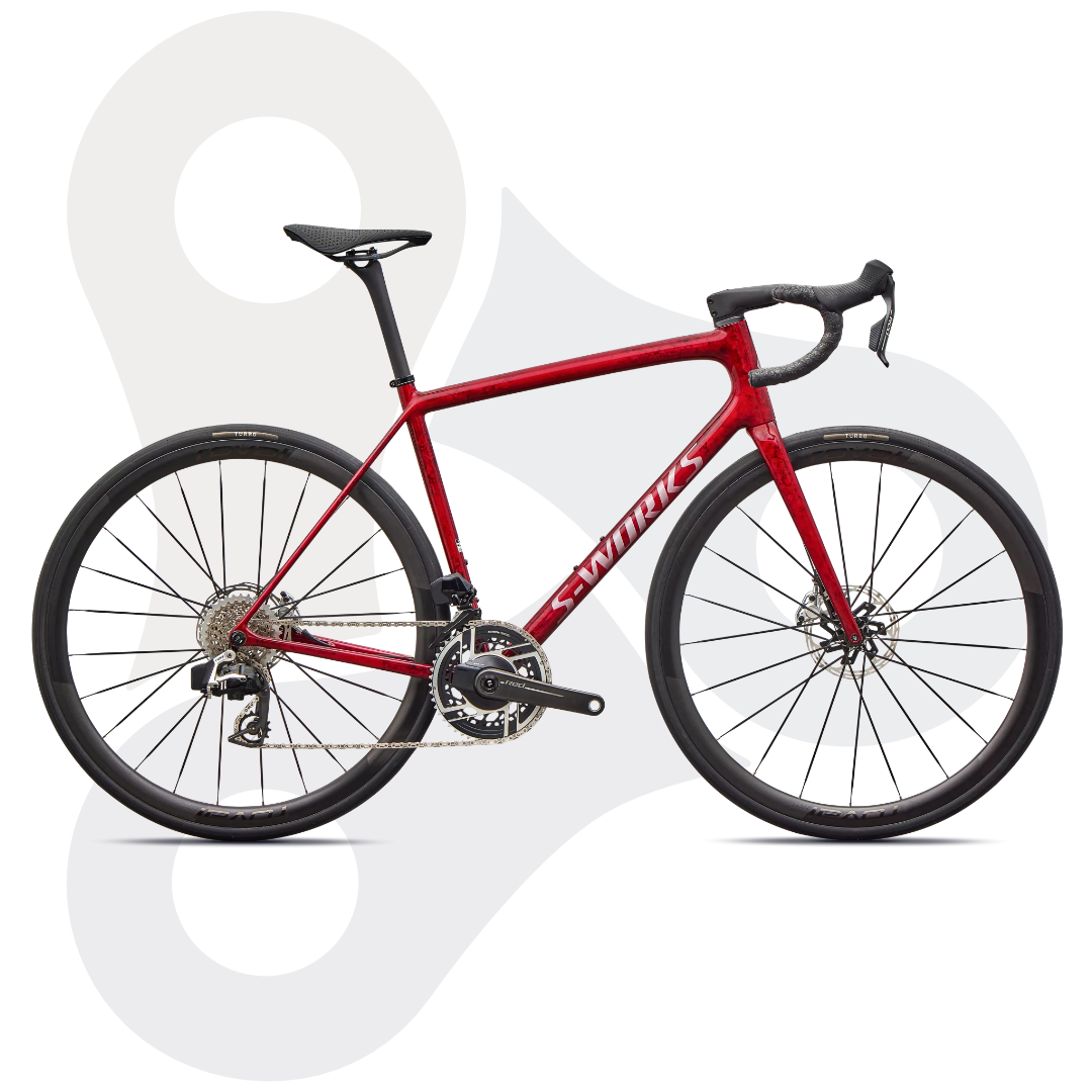 S-Works Aethos 2 Rennrad in der Farbe Sandstone Metallic Base | Red Tint