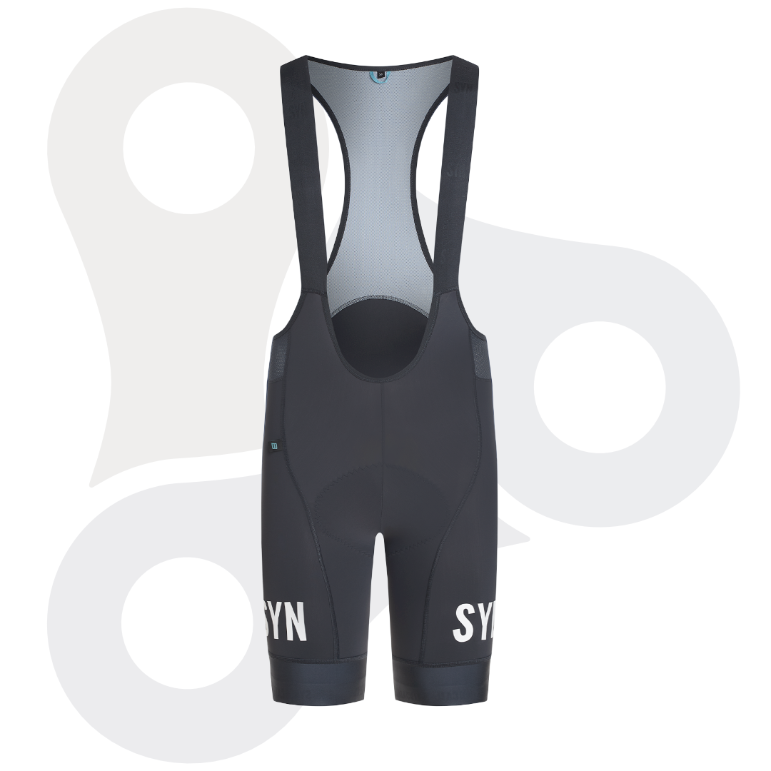 SYN Herren Training Bib Shorts 2.0 in titan von vorne