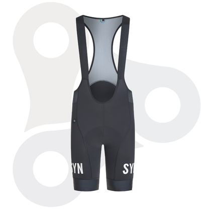 SYN Herren Training Bib Shorts 2.0 in titan von vorne
