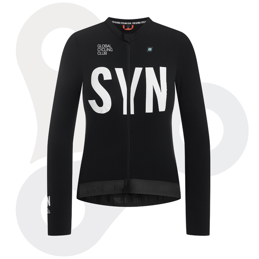 SYN Longsleeve Training Jersey 2.0 in schwarz mit weißem SYN Schriftzug