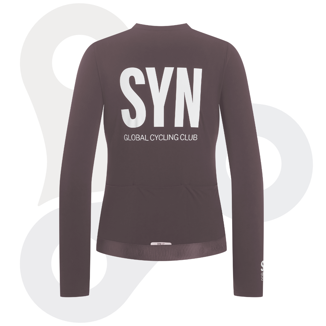SYN Longsleeve Training Jersey 2.0 in der Farbe Illusion mit weißem SYN Schriftzug von hinten