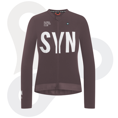SYN Longsleeve Training Jersey 2.0 in der Farbe Illusion mit weißem SYN Schriftzug von vorne