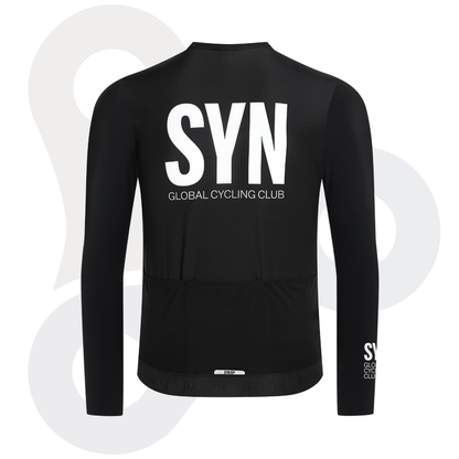 SYN Longsleeve Training Jersey 2.0 in schwarz mit weißem SYN Schriftzug