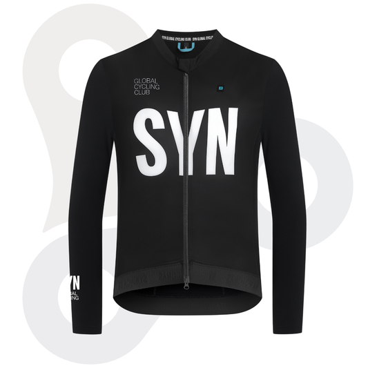 SYN Longsleeve Training Jersey 2.0 in schwarz mit weißem SYN Schriftzug