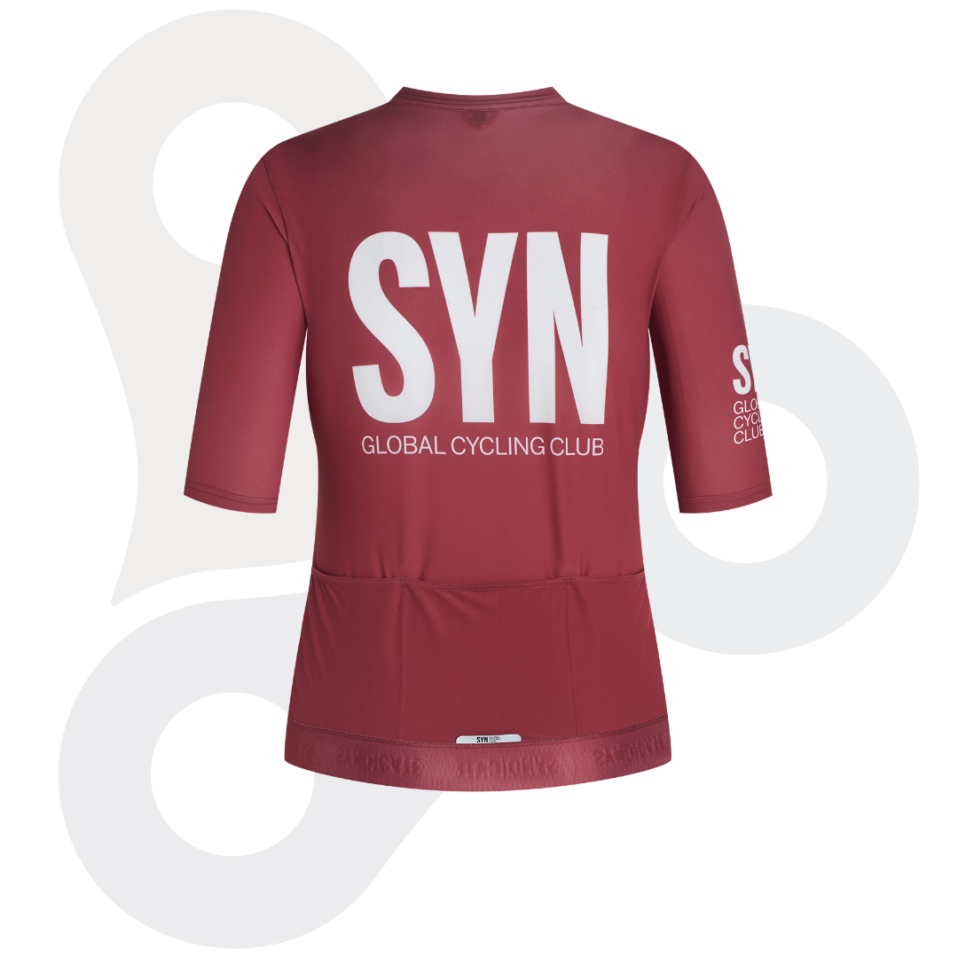 SYN Training Jersey 2.0 in cherry mit weißem SYN Schriftzug