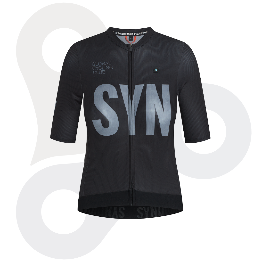 SYN Pro Trikot für Damen in Farbe coal (Schwarzton) mit SYN-Aufdruck von vorne