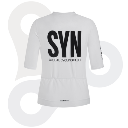 SYN Training Jersey 2.0 in weiß mit schwarzem SYN Schriftzug