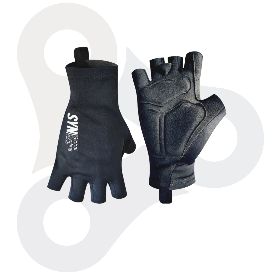 SYN Pro Gloves Fahrradhandschuhe in schwarz mit weißem SYN Schriftzug