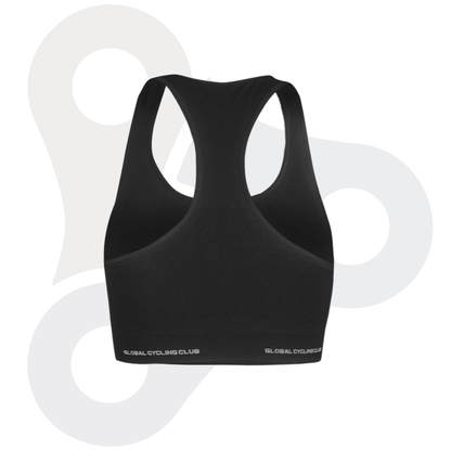SYN Sports Bra in schwarz mit SYN Logo von black