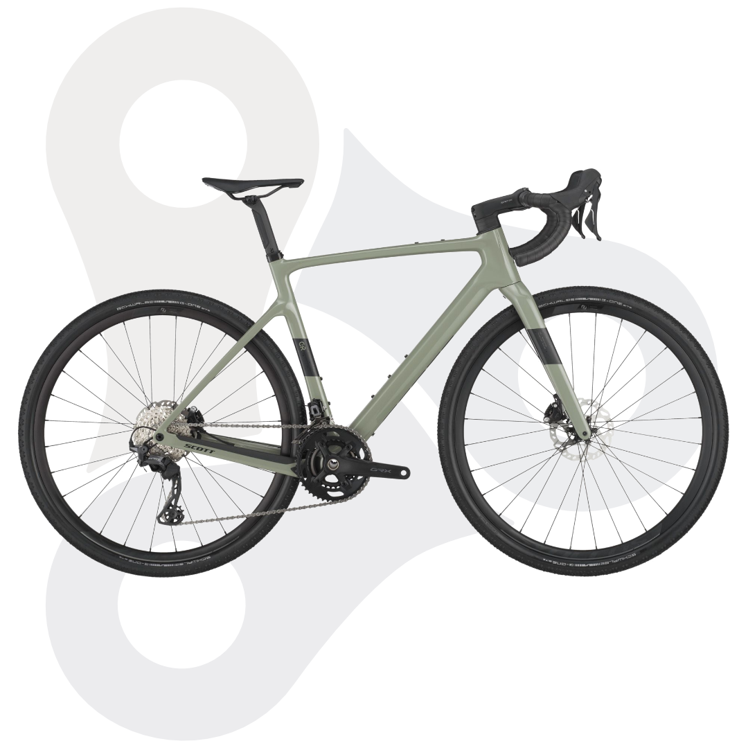 Scott Addict 50 Gravel Bike in der Fabe Undergrowth Green