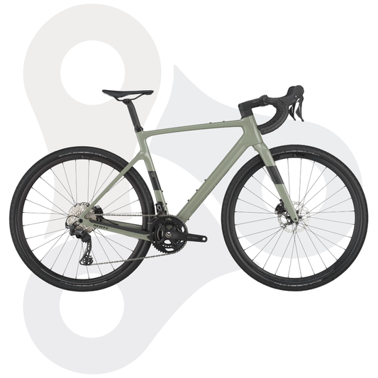 Scott Addict 50 Gravel Bike in der Fabe Undergrowth Green