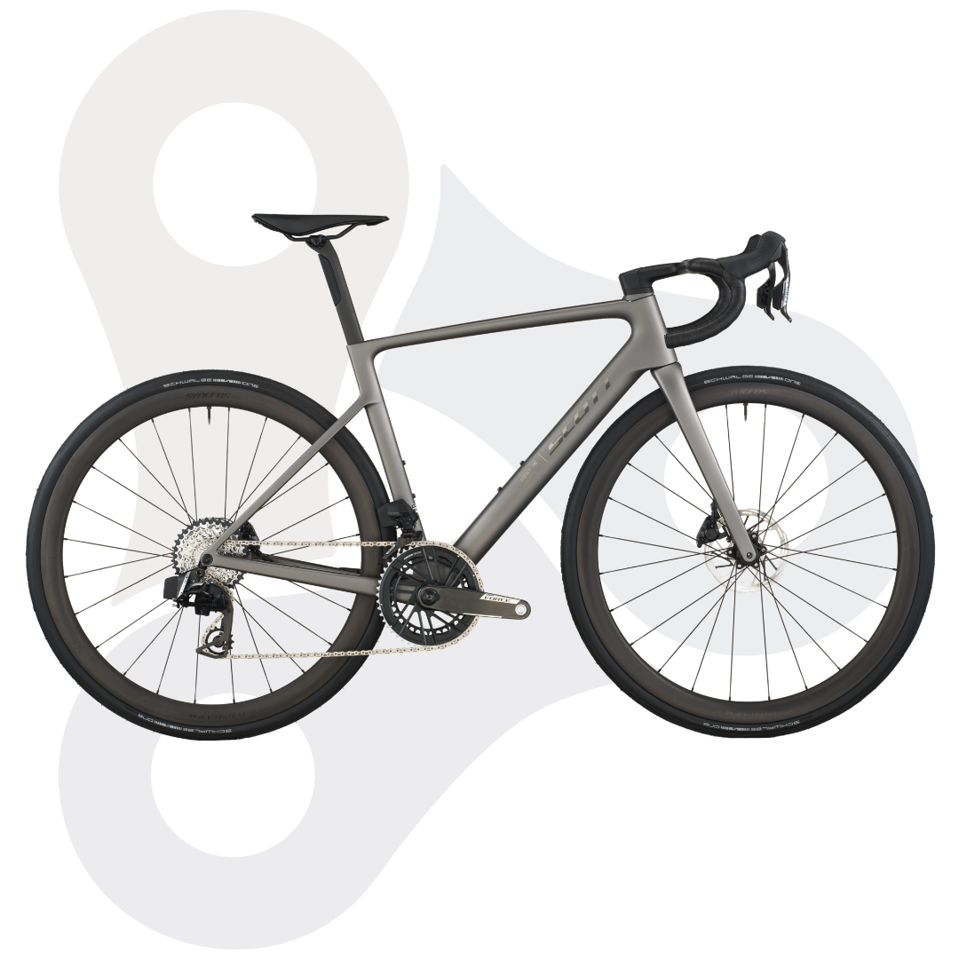 Scott Addict RC Team Rennrad in der Farbe Tungsten Grey