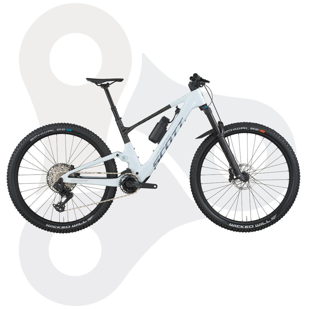 Scott Lumen 910 eBike MTB ind er Farbe Cumulus White