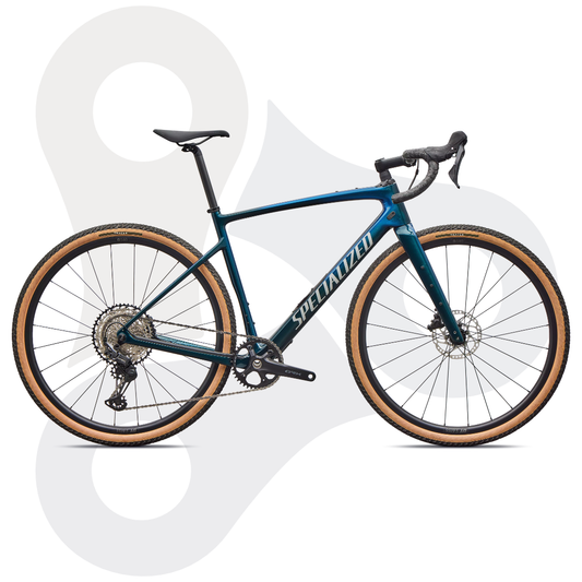 Specialized Diverge 4 Sport Carbon Gravelbike in der Farbe Emerald Metallic | Silver Dust