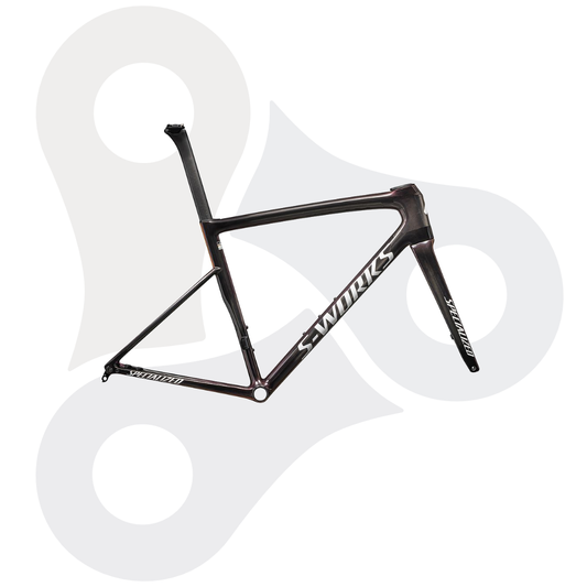 Specialized Tarmac SL8 Rahmenset in der Farbe Gloss Carbon, metallic Vivid Pink, metallic Midnight Shadow, white
