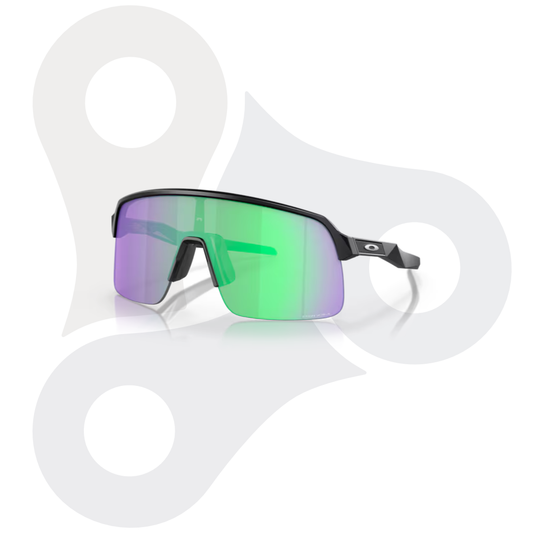 Matt schwarze Sutro Lite mit Gläsern in der Farbe Prizm Road Jade (Jadefarben, grün und violette Töne)